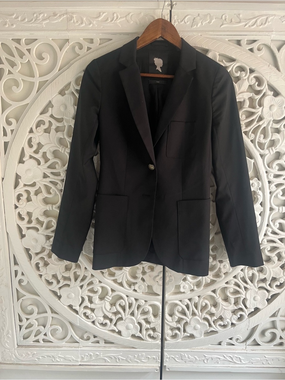 Talula Aritzia Black Wool Blend Tailored Blazer Jacket Size 2